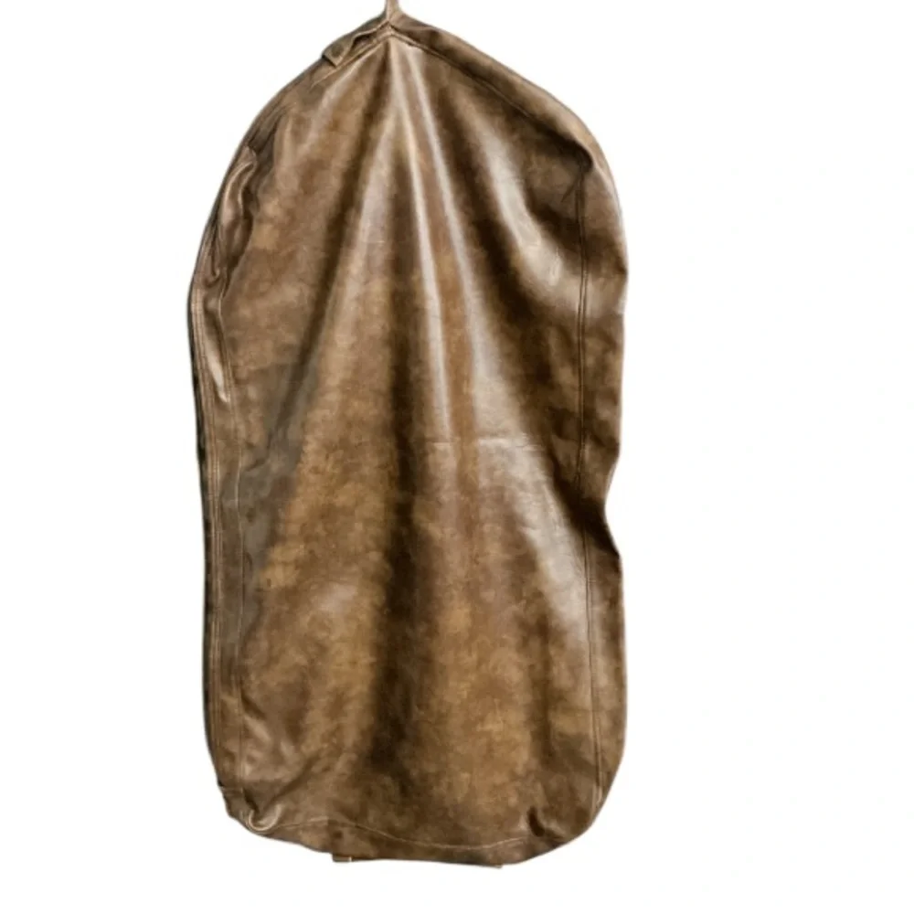 Authentic Abdalla designer vintage faux leather garment suit travel bag